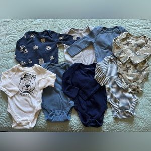 8pc Old Navy long sleeve bodysuits